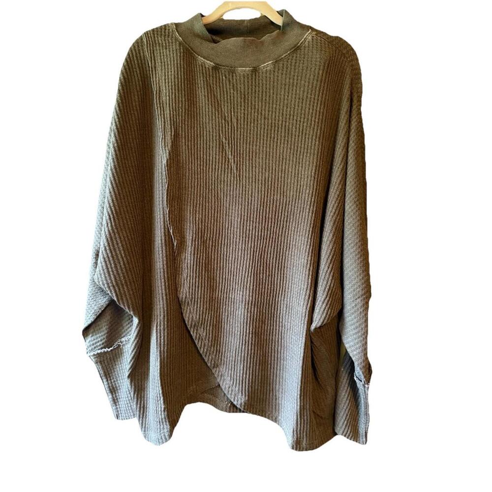Cozy Ribbed Poncho by Mono B